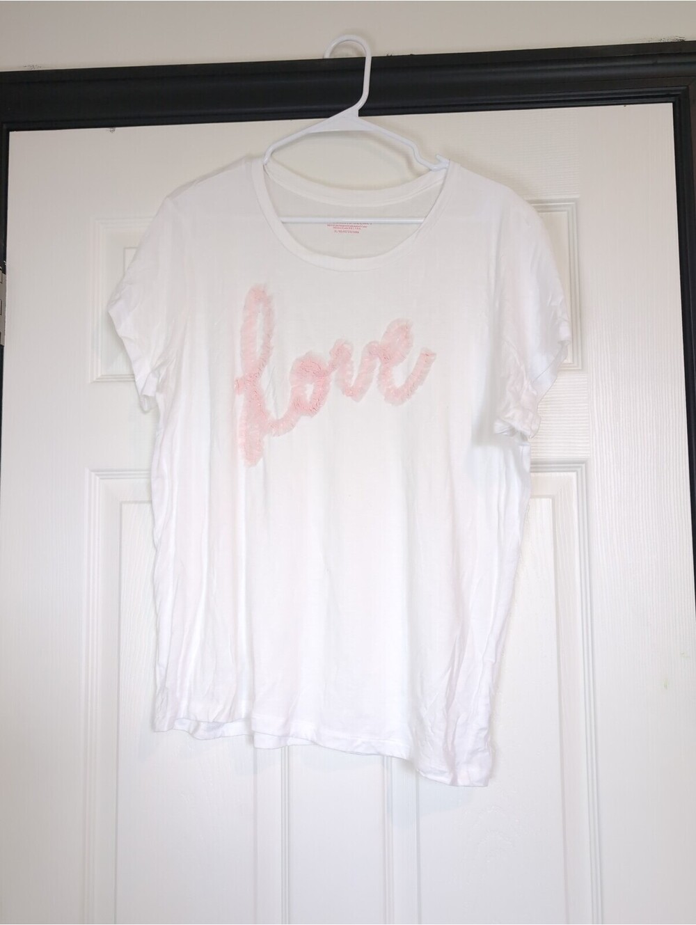 XL Victoria's secret pink love ruffle tee